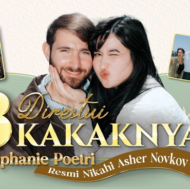 Direstui 3 Kakaknya, Stephanie Poetri Resmi Nikahi Asher Novkov Bloom