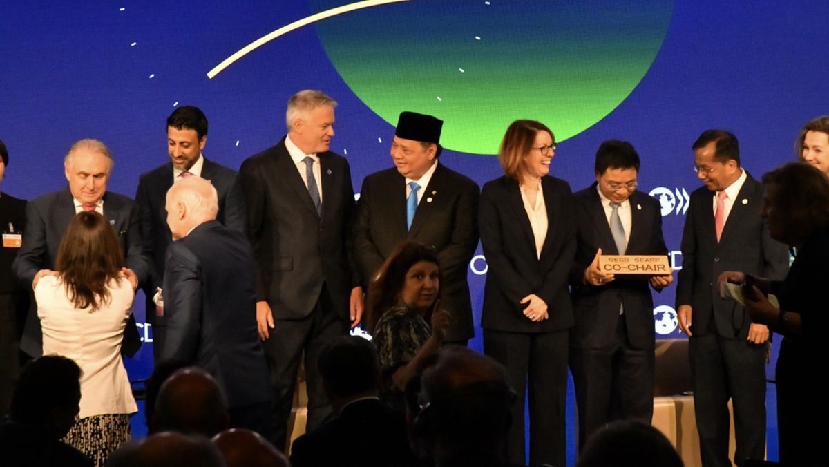 Airlangga Serahkan Initial Memorandum Aksesi RI di MCM OECD 2025