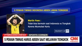 VIDEO: 5 Pemain Timnas Harus Absen Saat Melawan Tiongkok