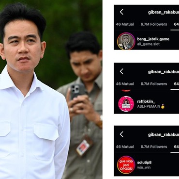 Viral IG Gibran Follow Akun Judi Online, Setwapres Bilang Akunnya...