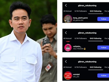 Viral IG Gibran Follow Akun Judi Online, Setwapres Bilang Akunnya...