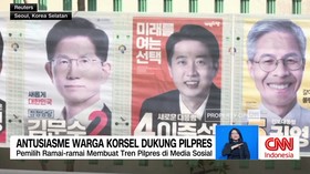 VIDEO: Antusiasme Warga Korsel Dukung Pilpres