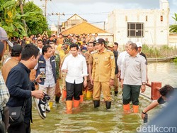 Pesan Plt Gubernur Jatim Saat Sidak Banjir-Infrastruktur di Lamongan