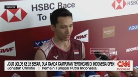 VIDEO: Jojo Lolos ke 16 Besar Indonesia Open 2025