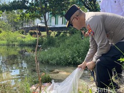 Ada Spot Mancing Gratis di Taman Bhay Park Polda Babel