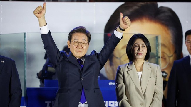 Lee Jae Myung Menang Pilpres Korsel, Ini Pidato Pertamanya soal Korut Lee Jae Myung menyampaikan pidato pertama setelah dipastikan memenangkan pemilihan presiden (Pilpres) Korea Selatan 2025.