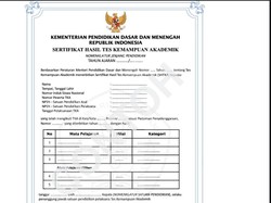 Hasil TKA Tidak Ada di Ijazah, Tapi Berbentuk Sertifikat Digital-Bisa Dicetak