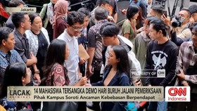 VIDEO: 14 Mahasiswa Tersangka Demo Hari Buruh Jalani Pemeriksaan