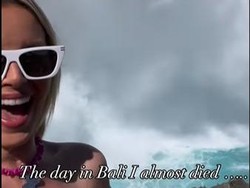 Viral Travel Vlogger Asal Amerika Hampir Tewas Dihantam Ombak di Bali