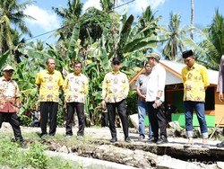 Jalan Poros Soppeng-Wajo di Lompulle Amblas gegara Longsor, Jadi Atensi Bupati