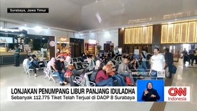 VIDEO: Lonjakan Penumpang Libur Panjang Iduladha