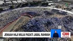 VIDEO: Jemaah Haji Mulai Padati Jabal Rahmah