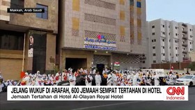 VIDEO: Jelang Wukuf Di Arafah, 600 Jemaah Sempat Tertahan Di Hotel