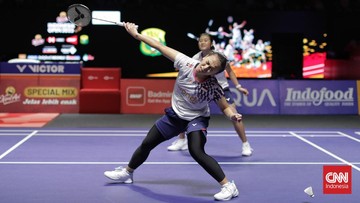 Liputan Olahraga CNN Sport : FOTO: Ana/Tiwi Jatuh Bangun di Indonesia Open 2025