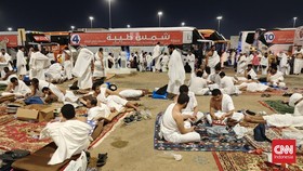 Usai Wukuf Arafah, Jemaah Haji Tiba di Muzdalifah