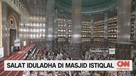 VIDEO: Presiden Prabowo Salat Iduladha di Masjid Istiqlal