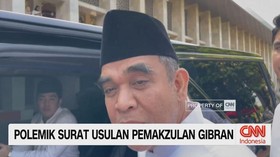 VIDEO: Polemik Surat Usulan Pemakzulan Gibran, Muzani: Belum Memonitor