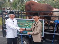 Polda Riau Distribusikan 191 Ekor Hewan Kurban ke Masyarakat
