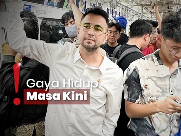img-title Momen Raffi Ahmad Naik Transum MRT demi Nonton Timnas di GBK