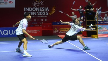 Update Eksklusif Olahraga CNN : Hasil Indonesia Open: Sabar/Reza Kalah, Indonesia Tanpa Gelar Lagi