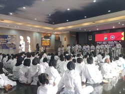 Kapolresta Malang Fasilitasi Ujian Kenaikan Tingkat Karate-Do