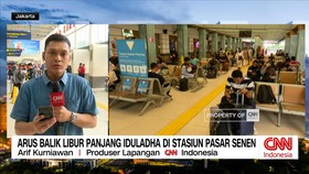 VIDEO: Arus Balik Libur Panjang Idul Adha di Stasiun