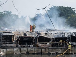 Kadishub Sebut Puluhan Bus Terbakar di Jakbar Sudah Bukan Aset TransJ