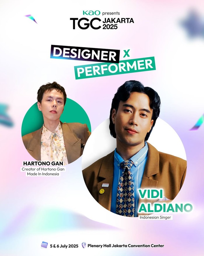 Designer x Performer Hartono Gan & Vidi Aldiano di KAO presents TGC Jakarta 2025