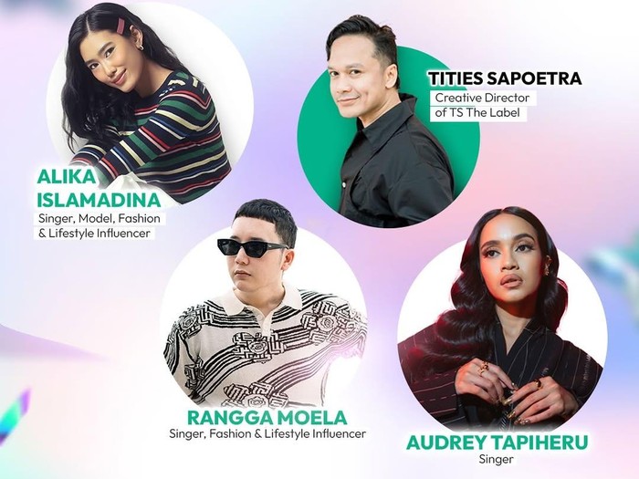 Designer x Performer Tities Sapoetra, Alika Islamadina, Rangga Moela, & Audrey Tapiheru di KAO presents TGC Jakarta 2025