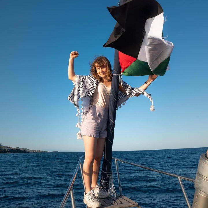 <p>Aktivis Greta Thunberg menjadi salah satu dari 12 orang yang berada di kapal Madleen. Kapal milik koalisi Freedom Flotilla ini membawa pasokan bantuan menuju ke Gaza, Bunda. (Foto: Instagram @gretathunberg)</p>