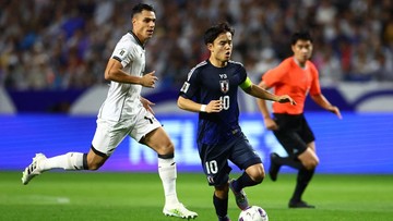 Berita Olahraga Terkini CNN Sport : Menit 19: Kubo Cetak Gol, Indonesia Tertinggal 0-2 dari Jepang