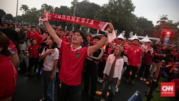 Liputan Olahraga CNN Sport : FOTO: Potret Nobar Jepang vs Indonesia Berujung Muram di GBK