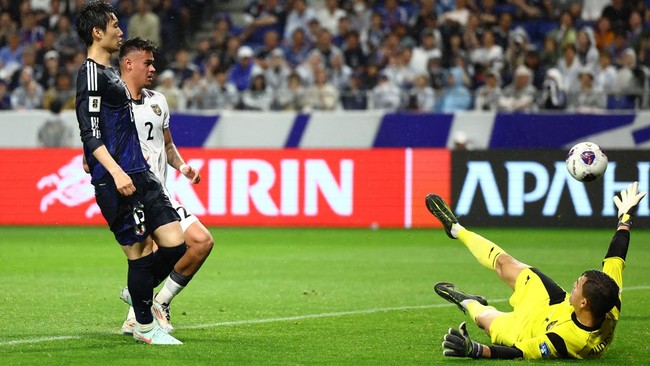 Timnas Indonesia kalah segalanya dari Jepang hingga tak mampu membuat shot on target di matchday terakhir Kualifikasi Piala Dunia 2026, Selasa (10/6).