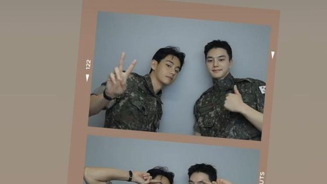 V BTS Bagikan Foto Berotot bareng Song Kang, Fans Langsung Heboh