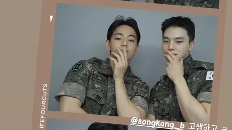 V BTS dan Song Kang V BTS dan Song Kang