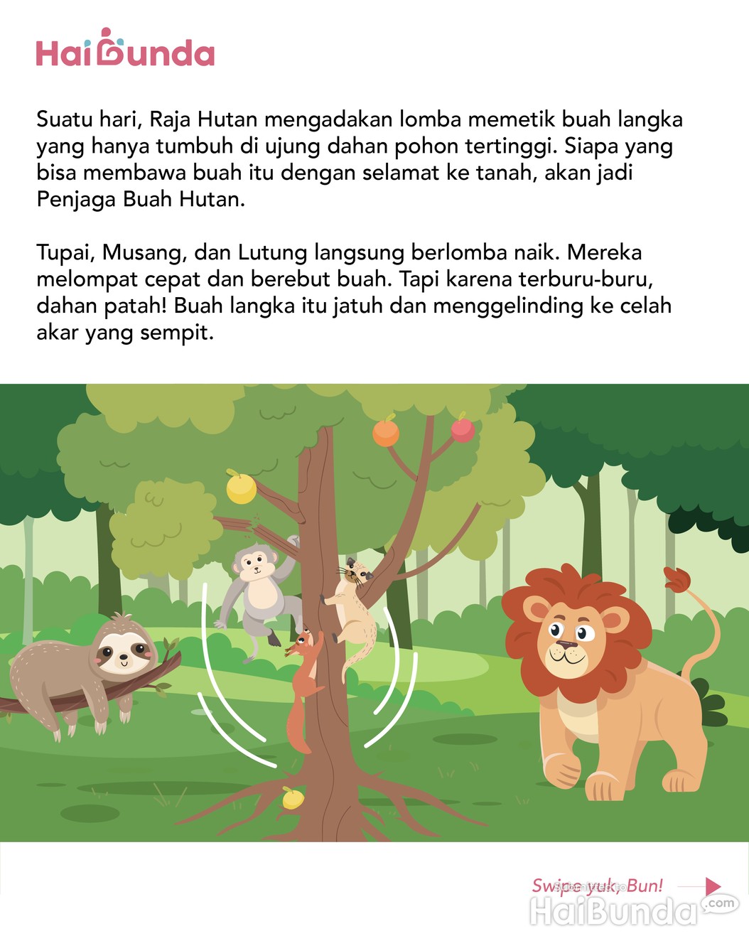 Cerita Fabel: Kuki Si Kukang