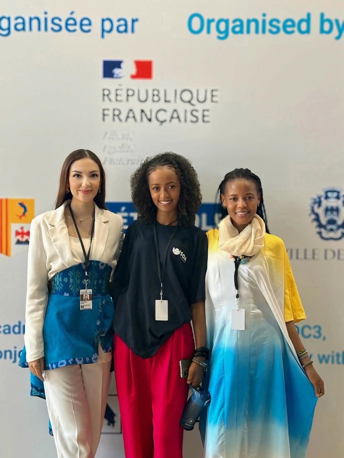 Potret Ghina Raihanah Ikuti Konferensi PBB di Prancis