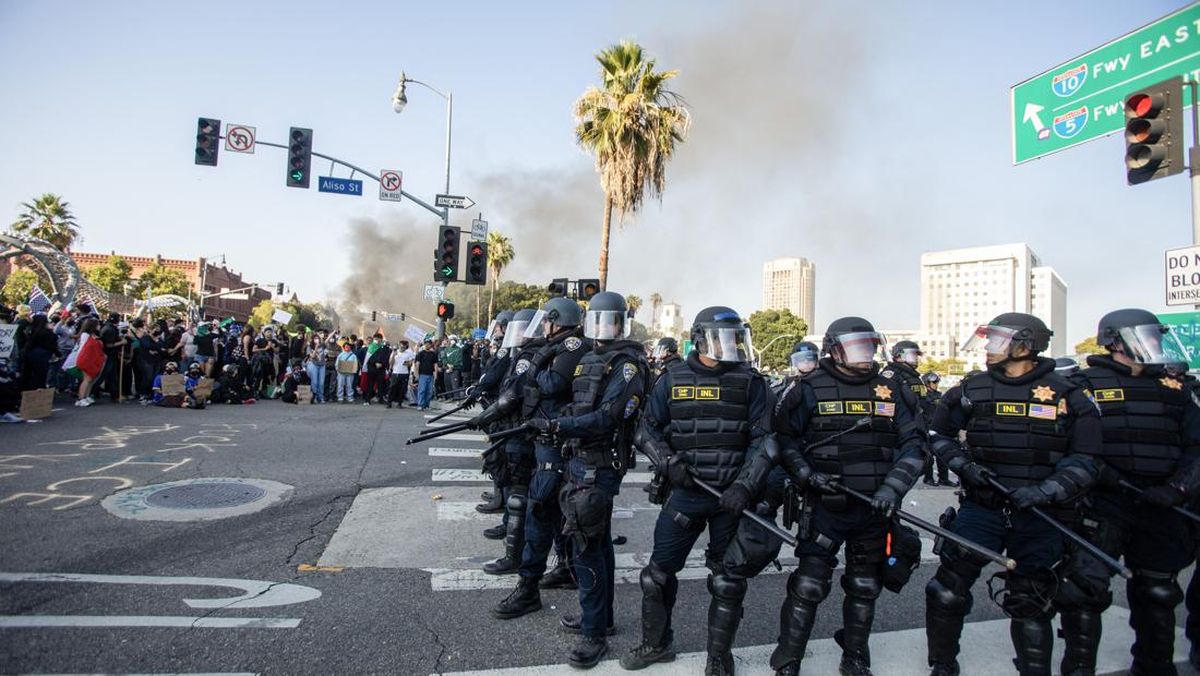 Demo Masih Chaos, Los Angeles Tetapkan Situasi Darurat-Jam Malam