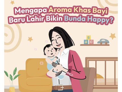 Mengapa Aroma Khas Bayi Baru Lahir Bikin Bunda Happy?