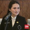 Gubernur Maluku Utara Sherly Tjoanda usai beraudiensi dengan Jaksa Agung Sanitiar Burhanuddin di Gedung Kejaksaan Agung, Kamis (12/6).