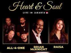 Video: 2 Jam Lebih Dihibur All 4 One, Brian Mcknight dan Raisa