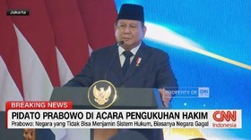 VIDEO: Pidato Presiden Prabowo di Acara Pengukuhan Hakim