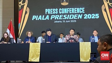 Berita Olahraga Terkini CNN Sport : Piala Presiden 2025 Resmi Bergulir 6 Juli, Juara Raih Rp5,5 Miliar
