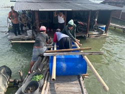 Senangnya Warga Sayung Demak Dapat Bantuan Rumah Apung dari Pemprov Jateng