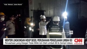 VIDEO: Menteri Lingkungan Hidup Segel Perusahaan Pengolahan Limbah B3