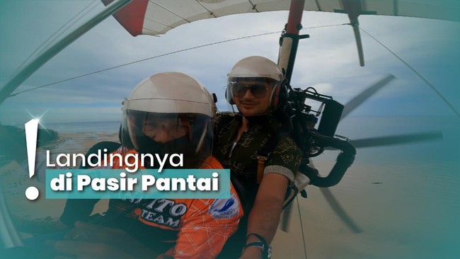 Pacu Adrenalin, Cobain Naik Paramator Diatas Pantai Manggar Balikpapan