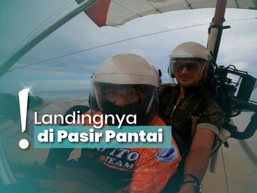 img-title Pacu Adrenalin, Cobain Naik Paramator Diatas Pantai Manggar Balikpapan