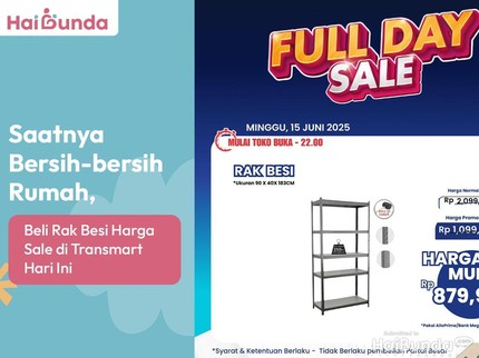 Saatnya Bersih-bersih Rumah, Beli Rak Besi Harga Sale di Transmart Hari Ini