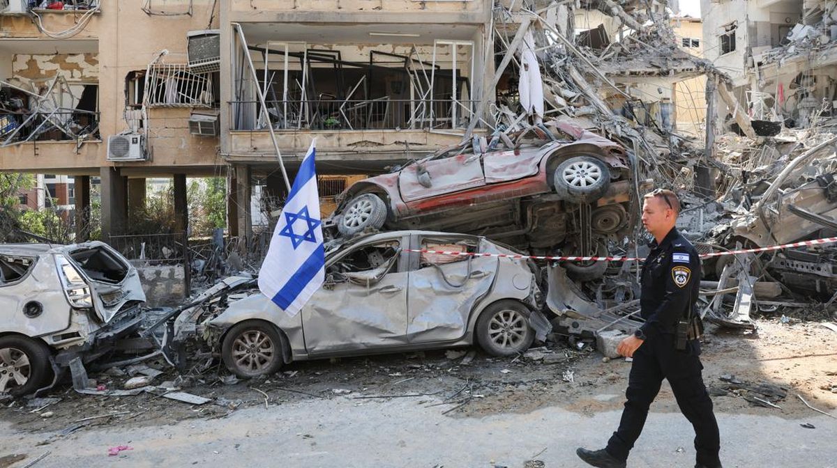 Gedung-gedung Israel Luluh Lantak Dihantam Iran