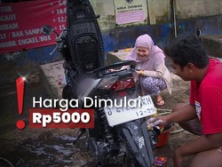 Viral Tempat Cuci Kendaraan Murah, Ternyata Dilakukan Sendiri